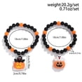 thumbnail image 3 of Halloween Bracelets Ghost Pumpkin Switch Charm Bracelets Gifts Stretch Beaded Bracelets for Women, 3 of 5