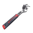 thumbnail image 3 of DYNWAVECA Multifunctional Self Locking Pipe Wrench Tool Forged Steel Three Sided Toothed Multipurpose for Home Maintenance Professional 10inch, 3 of 9