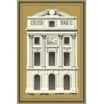 thumbnail image 2 of Deneufforge 13x18 Black Ornate Wood Framed with Double Matting Museum Art Print Titled - Grand Facade IV, 2 of 4