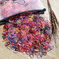 thumbnail image 4 of 1000 uds/2000 Uds. Bandas elásticas para el cabello para bebés, gomas desechables para niños, bandas de goma para mujeres y niñas, accesorios para el cabello para niños, 4 of 4