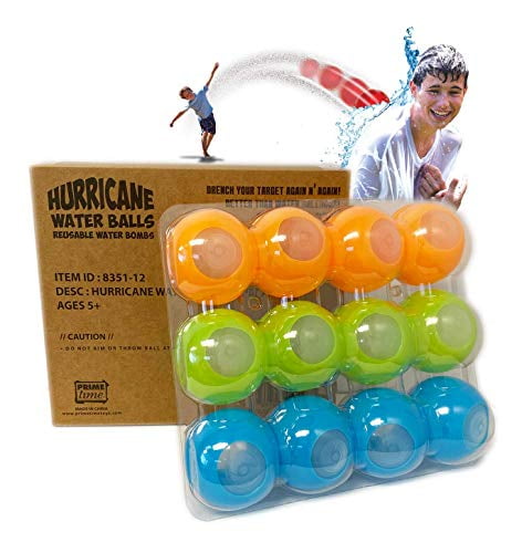3 Pack Hurricane Reusable Water Bombs for fun watery-action for the Kids. 