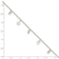 thumbnail image 2 of Sterling Silver Polished Bead Star and Moon With 1inch Ext. Anklet - 9 Inch - Measures 6mm Wide, 2 of 2