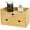 3 Drawers with shelf, variant on Wooden Bamboo Desk Organizer with Three Drawers Countertop Storage Box Home Office Corner Desk No Assembly Required