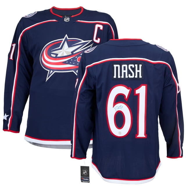 Rick Nash Maillot Autographié Columbus Blue Jackets Fanatics Breakaway