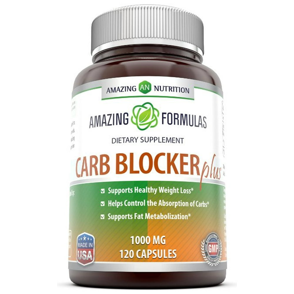 Amazing Formulas Carb Blocker Plus 1000 Mg 120 Capsules