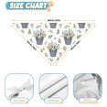 thumbnail image 6 of Dog Bandana 2 Pack,White Cow Flower Bucket Pattern Bandanas for Dogs,Cat Bandana,Small/ Large Dog Bandana 2 Size,Dog Bandanas, 6 of 6