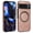 Rosegold, variant on Allytechgroup Magnetic Case fo Google Pixel 8 Pro, PU Leather Back Cover Compatible with Magsafe Shockproof Anti-Scratch Phone Case for Google Pixel 8 Pro, Winered