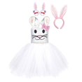 thumbnail image 1 of Vestido tutú de conejito rosa de Pascua para niñas pequeñas, disfraces de Cosplay de conejo blanco para niñas pequeñas, traje de tul para fiesta de cumpleaños, Clothes2-3T Gao Jinjia LED, 1 of 2