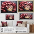 thumbnail image 4 of Designart "Elegant Floral Symphony Pink and White Orchids I" Landscapes Framed Wall Art - Country Pink Tree Entryway Framed Wall Art Print, 4 of 6