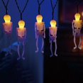 thumbnail image 2 of Way to Celebrate Guirlande 10 Squelettes LED Blanc Chaud BO, 2 of 6