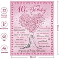 thumbnail image 3 of Gifts for 10 Year Old Girl，10 Year Old Girl Gift Ideas from Parents Grandparents Sister Friends,Best Birthday Gift for 10 + Year Old Girl，10th Birthday Decorations for Girl Blanket 50 "X60, 3 of 6
