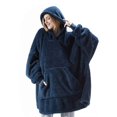 thumbnail image 1 of Oversized Microfiber Wearable Blanket Warm Comfy Blanket Hoodie, 1 of 2