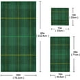 thumbnail image 3 of Coolnut Towel Set of 3, Dark Green Tartan Plaid 1 Bath Towel, 1 Towel, 1 Small Square Towel, Strong Soft and Compact Absorbent Yoga Gym Hotel Excellent Choice. Washcloth Gift, 3 of 7