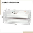 thumbnail image 4 of Paper Tray Organizer for Desk, 2-Tier Desktop Organizer, Transparent Acrylic Office Supplies Holder, Ideal for Office or Home Use, Organize Files, Books, and Small Items, 4 of 4