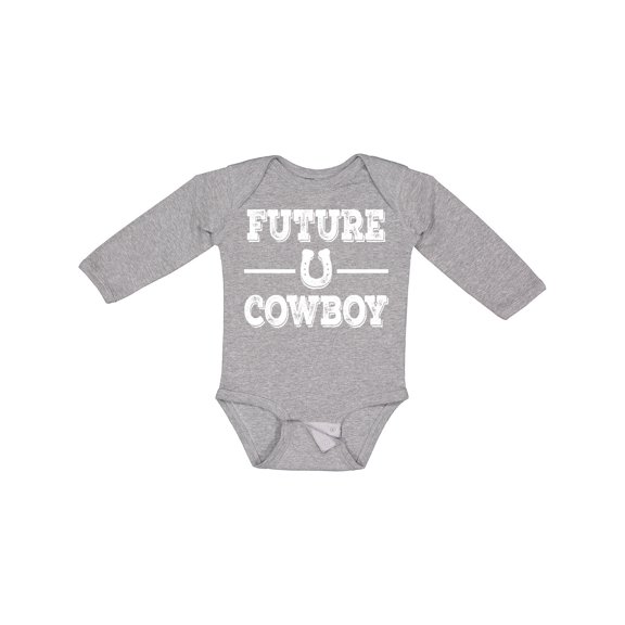 Inktastic Future Cowboy Boys Rodeo Boys Long Sleeve Baby Bodysuit
