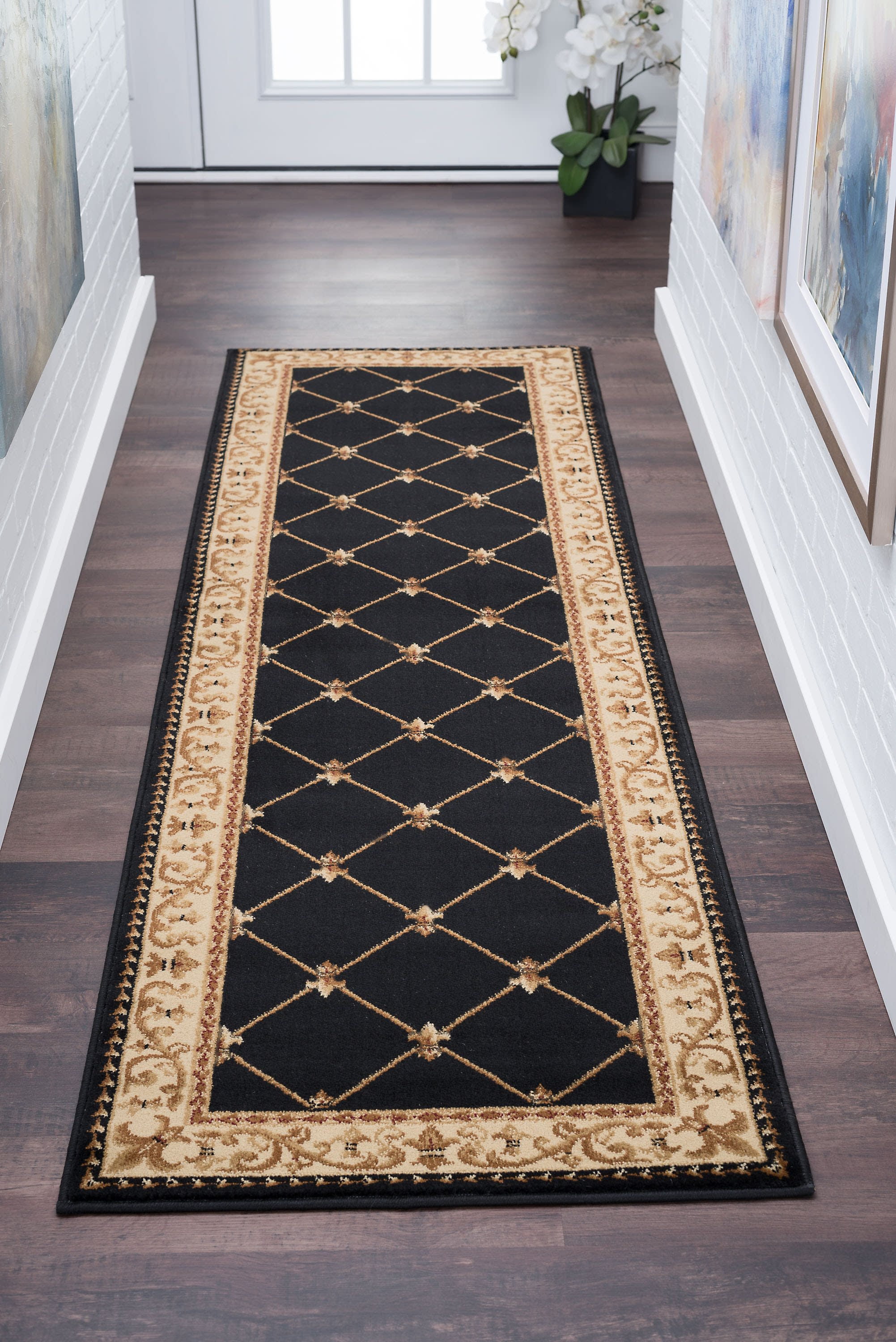 Bliss Rugs Olivet Traditional Indoor Runner Rug