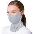 thumbnail image 2 of HuangHuanChen UV Sun Protection Face Cover Neck Gaiter Scarf Breathable Cooling for Summer Reusable UV Face Mask For Outdoor Activities Hiking Running Cycling Outdoor Sports Light Ashy One Size, 2 of 4