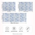 thumbnail image 4 of Haosy Satin Pillowcase for Hair and Skin Standard Cooling Silk Pillow Case with Envelope Closure Blue White Stripes and Blue Flowers 20"x30", 4 of 9