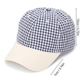 thumbnail image 3 of ATOYSOY Baseball Hats For Women Plaid Woven Fabric Double Panel Structure Womens Hats Sun Hats For Women Summer Hats For Women Beach Travel Womens Summer Caps, 3 of 5