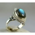 thumbnail image 2 of Navya Craft Labradorite Oval 925 Sterling Silver Handmade Women Statement Ring Size 5.0, 2 of 5