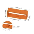 thumbnail image 2 of Uxcell 6pack Watch Strap Loop Fastener Rings 24mm Rubber Watch Holder Keeper Orange Red, 2 of 6