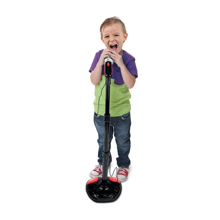 Winfun Kids Fun Microphone and Stand, Black and Red photo 2