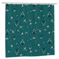 thumbnail image 2 of Shower Curtain, flower swallow Washable Shower Curtain for Bathroom, Waterproof Bathroom Shower Curtain Set with Hooks Long Shower Curtain 72x72in Home Decor, 2 of 7