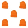 thumbnail image 1 of Jumpingount Gorros Gorros Gorros de punto Skullies elásticos Sin borde Invierno naranja brillante Type2 NO2, 1 of 6