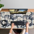 thumbnail image 4 of Long Mouse Pads for Desk,Pioneer Flower Floral Print Pattern Desk Mats on Top Of Desks, Desk Mouse Pad Extra Large with 3mm Non-Slip Base and Stitched Edge for Gaming,Office,Work,Home 47.3"x23.6", 4 of 6