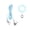 🥝 Blue_New#301, variant on Parrot Leash Set Outdoor Flying Training Rope Escape Proof Adjustable Tether Double Safety Leg Wrist Rings Rotating Buckle for Lovebirds