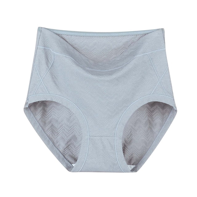 Plus Size Ladies Tummy Control Panties Comfortable High Waisted Stretch Underwear Solid Color Full Coverage Briefs 2024 Basic Underpants Sale