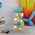 thumbnail image 6 of HaoXun LED Letter Lights Alphabet Lamp - ABS Plastic Marquee Letters with Built-in LED Lighting for Birthday Party Wedding Home Decorations, 6 of 6