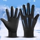 thumbnail image 1 of Ciclismo Bicicleta Guantes Guantes de invierno Antideslizantes Clima frío Guantes para correr TouchScreen Fleece Windproof, 1 of 7