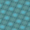 thumbnail image 1 of Ahgly Company Indoor Square Patterned Dark Cyan Green Area Rugs, 5' Square, 1 of 1