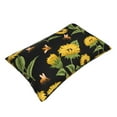 thumbnail image 3 of Daiia Bees and Sunflowers Bedding Waterproof Pillow Protector Zippered Queen – Bed Bug Proof Pillow Encasement-14"x20", 3 of 9
