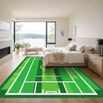 thumbnail image 3 of ODIKA 2'x3' Machine Washable Non-Slip Area Rug, Graphic Green High Traffic Rug with Pad, Green, 1050524, 3 of 8