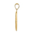 thumbnail image 4 of 14K Gold Polished And Satin Miraculous Medal Hollow Pendant, 4 of 4