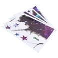 thumbnail image 1 of 4pcs Star Universe Wall Sticker For Living Room, Bedroom, Sofa Backdrop,Cute PVC Room Decor,DIY Self-Adhesive Wall Sticker ,Cosmic Star Sky Pattern, 1 of 8