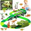 MAGIC TRACKS Dino Chomp Glows in the Dark Includes Track Pieces Car