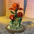 thumbnail image 3 of Micropartículas de rosa eterna para el día de San Valentín compatibles con bloques de construcción ensamblados con Lego, 3 of 4