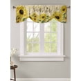 thumbnail image 2 of Tie Up Valance Curtain for Kitchen,Farm Yellow Sunflower Butterfly Rod Pocket Short Curtains Adjustable Tie-Up Shade Valances,You Are My Sunshine Vintage Window Treatment for Bathroom Living Room, 2 of 8