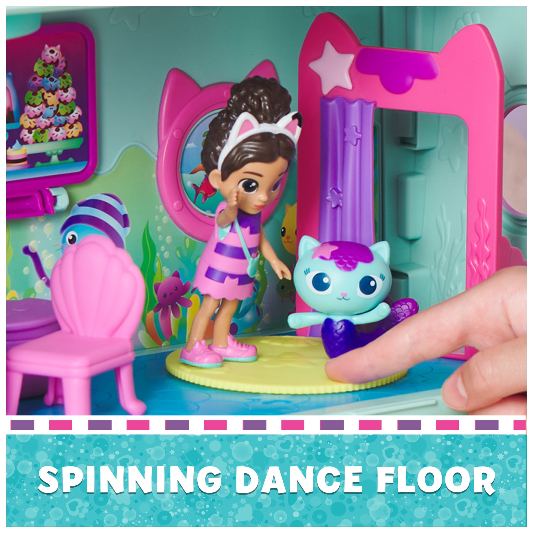 Gabby’s Dollhouse, Gabby Cat Friend Ship Cruise Ship Toy Vehicle Playset, for Kids Age 3 and up