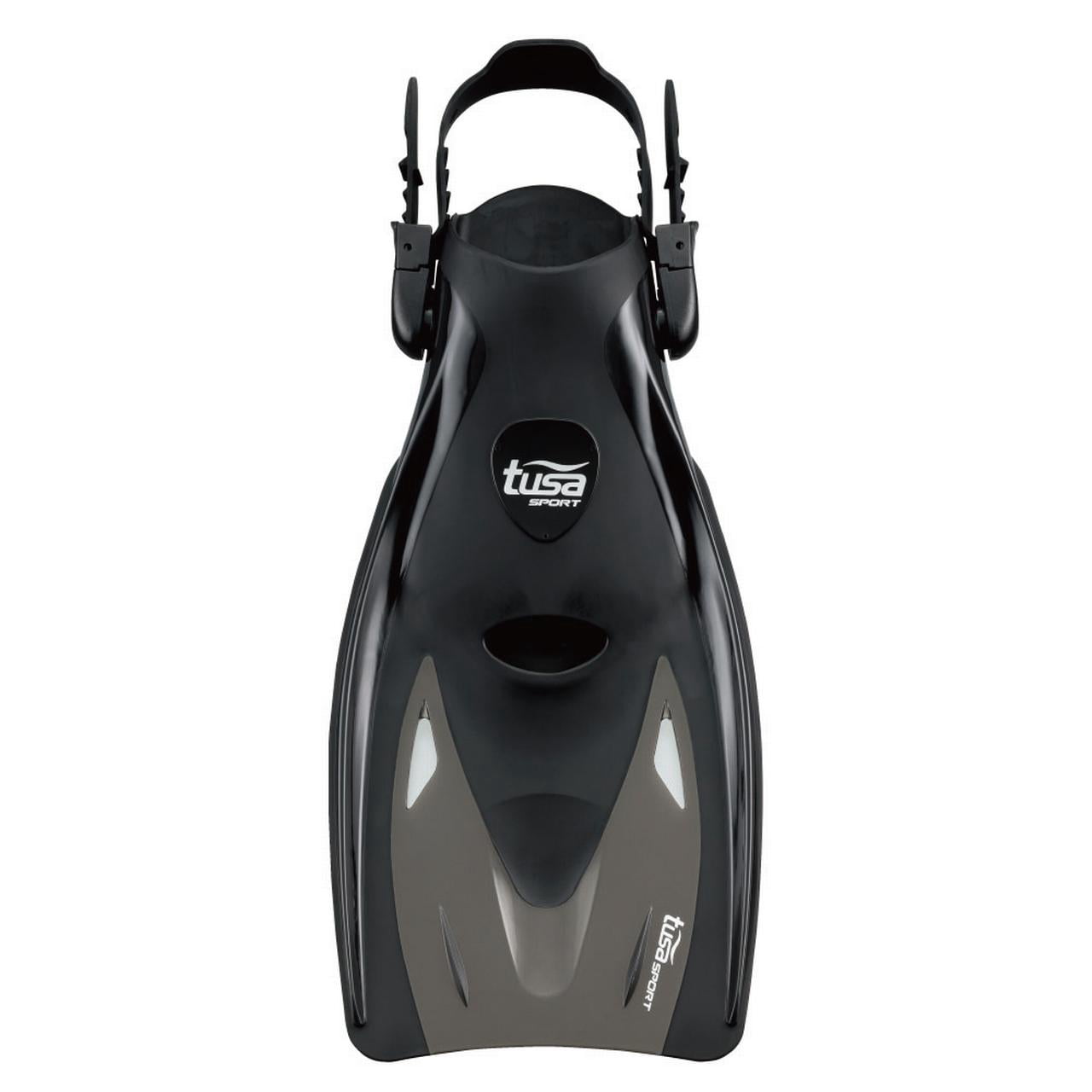 TUSA Sport UF-21 Long Blade Snorkel Fins, Large, Black