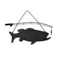 thumbnail image 3 of Zeckos Rustic Finish Largemouth Bass Metal Wall Hanging, 3 of 3