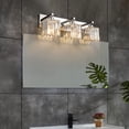 thumbnail image 3 of ZHLWIN Modern Crystal Bathroom Vanity Light, 3 Lights Chrome Modern Crystal Wall Lamp Bathroom, Modern Crystal Vanity Lighting, 3 of 7