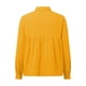 thumbnail image 4 of Blusa holgada con botones y solapa para mujer: manga larga, color liso, tops informales para el trabajo, 4 of 5
