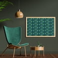 thumbnail image 2 of Tropical Wall Art with Frame, Exotic Leaves Hawaiian Plantation, Printed Fabric Poster for Bathroom Living Room, 35" x 23", Seafoam Dark Teal, by Ambesonne, 2 of 2