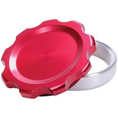Filler Cap with Weld-In Steel Bung - Red, Large