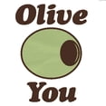 thumbnail image 3 of CafePress - Olive You Ash Grey T Shirt - Light T-Shirt - CP, 3 of 4