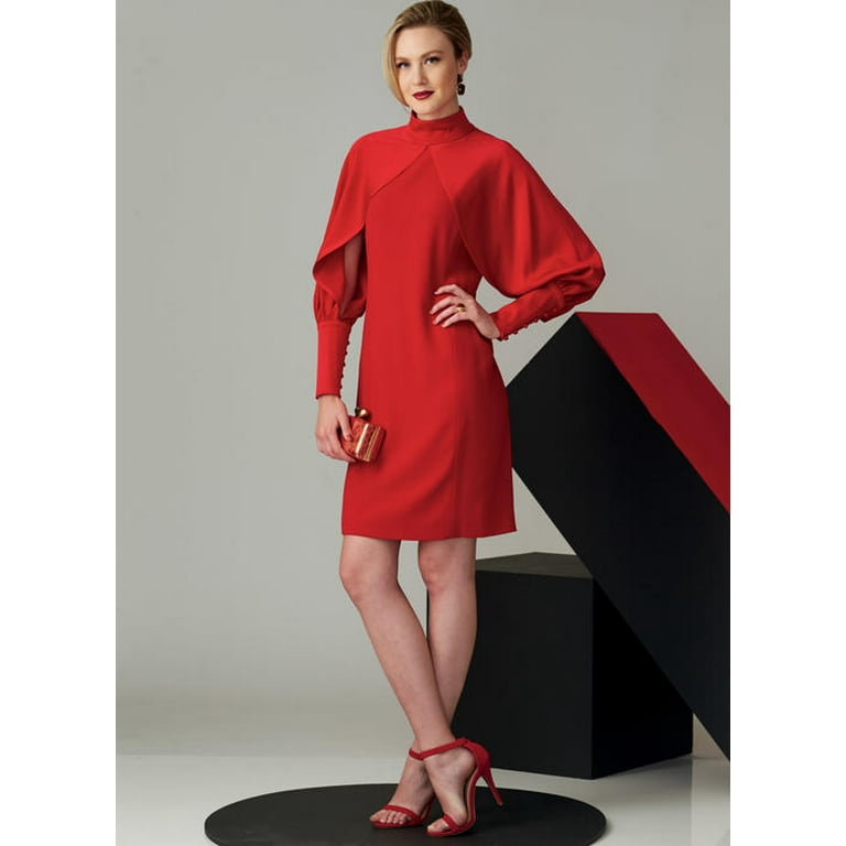 Vogue Patterns Sewing Pattern Misses' High Neck Dress with Vogue Patterns Sewing Pattern Misses' High Neck Dress with